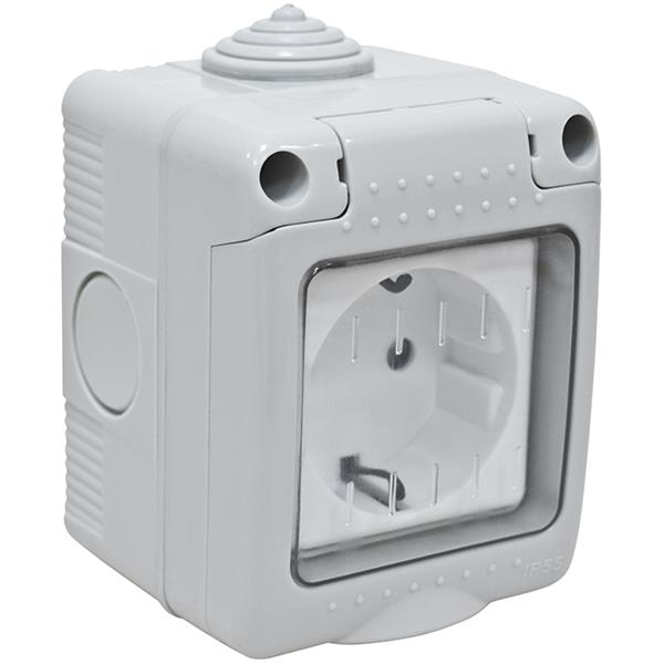 BASE SUPERFICIE ESTANCO SCHUKO CON TT 16 A