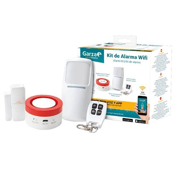 KIT SEGURIDAD WIFI SIRENA FLAS