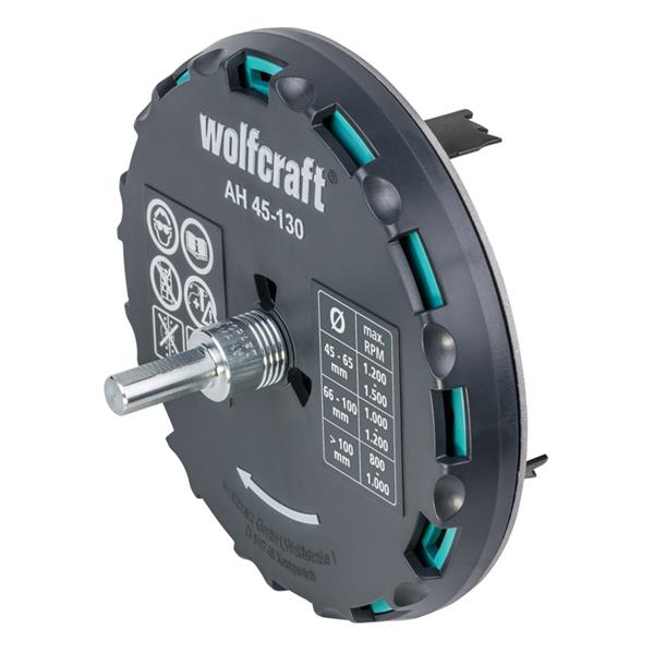 CORONA AJUSTABLE YESO Y BLANDO 45-130 MM WOLFCRAFT