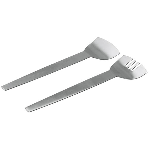 CUBIERTOS SERVIR MADERA RAYAS SET 2 PZ -