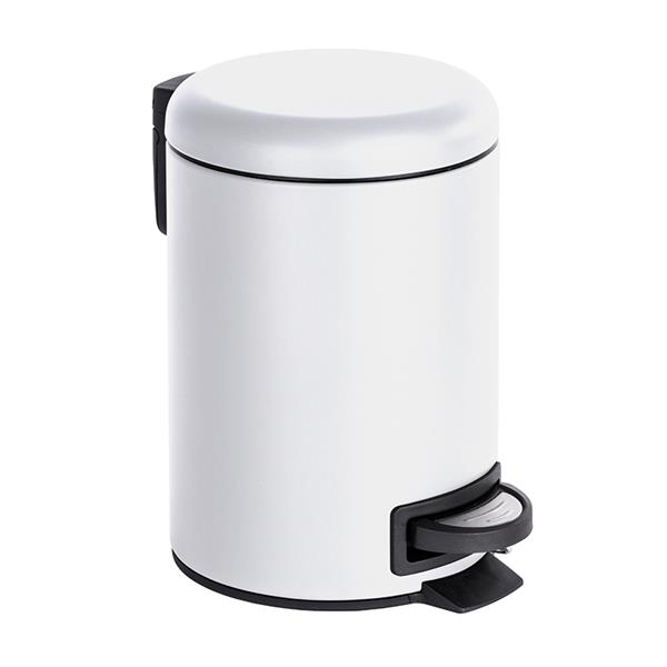 CUBO BA&Ntilde;O PEDAL BLANCO LEMAN 3 L