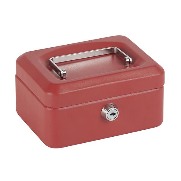 CAJA CAUDALES ROJO 20X16X9CM