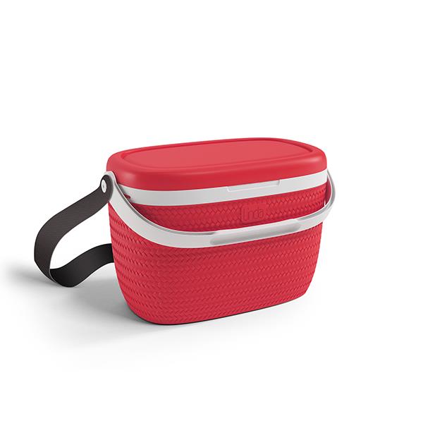 NEVERA BANDOLERA LINDA ROJA 18 L