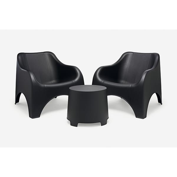 CONJUNTO RESINA CLOUD NEGRO 79,5X81X76