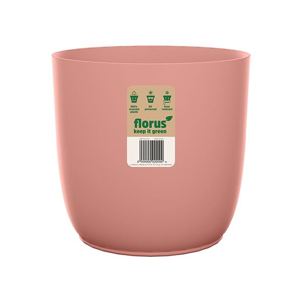 CUBREMACETA INT. FLOW FLOWERPOT ROSA 18 CM