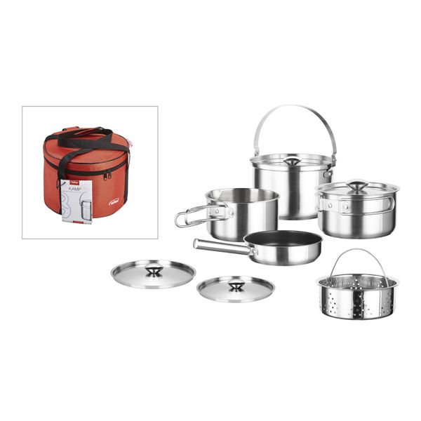BATERIA COCINA INOX KAMP 5 PZAS