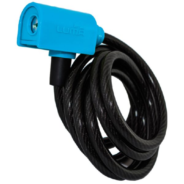 CABLE BLINDADO ESPIRAL AZUL 185 CM