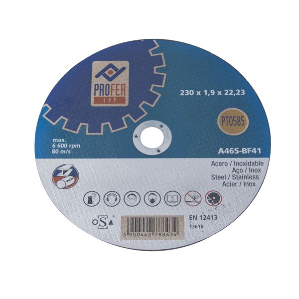 DISCO C.METAL/INOX PROFER 180X1,6 MM