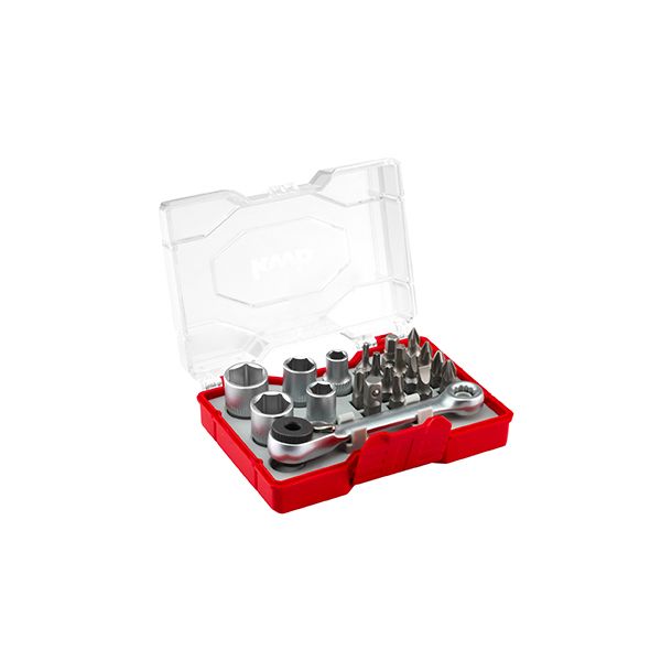ESTUCHE PUNTA+VASOS JG 20 PZ 18 V