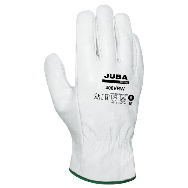 GUANTES PIEL FLOR VACUNO NATURAL 406VRW T- 8 (12)