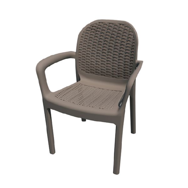 SILLON RESINA RATAN TAUPE