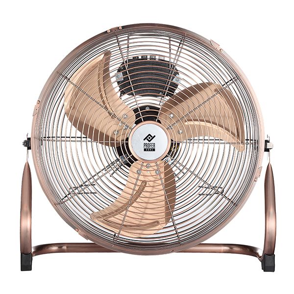 VENTILADOR SUELO INCLINABLE BRONCE 90W 40 CM
