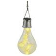 BOMBILLA SOLAR CRISTAL 4 LED -