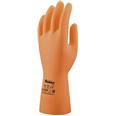 GUANTE LATEX INDUSTRIAL NARANJA T.9