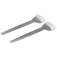 CUBIERTOS SERVIR MADERA RAYAS SET 2 PZ -