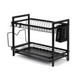ESCURREPLATOS METAL NEGRO 49X25X34CM