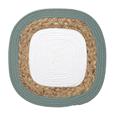 MANTEL INDIVIDUAL BLANCO/YUTE BODO 38 CM
