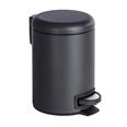 CUBO BA&Ntilde;O PEDAL NEGRO LEMAN 3 L