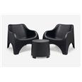 CONJUNTO RESINA CLOUD NEGRO 79,5X81X76