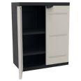 ARMARIO RESINA 2 PUERTAS BAJO NGR 70X44X88