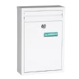 BUZON EXTERIOR ACERO BLANCO 32X22X8 CM