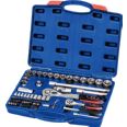 LLAVE VASO JGO 72 PZ +CARRACA PROFER TOP 1/4-1/2'' PT1056