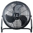 VENTILADOR SUELO INCLINABLE NEGRO 90W 40 CM